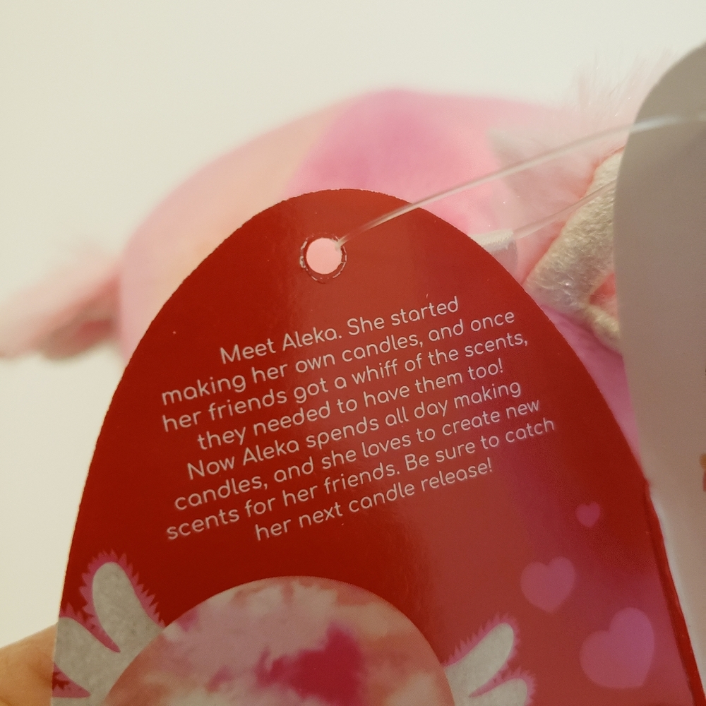 Aleka the Axolotl 5" Squishmallow Plush NEW Pink Tie Dye Valentine - Picture 4 of 5